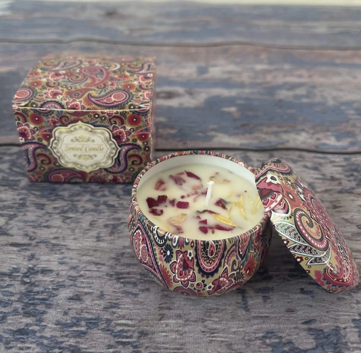 Dried Flower Aromatherapy Soy Candle Plant Essential Oil Incense Candle Deodorant Refreshing Aromatherapy Candle Birthday Candle