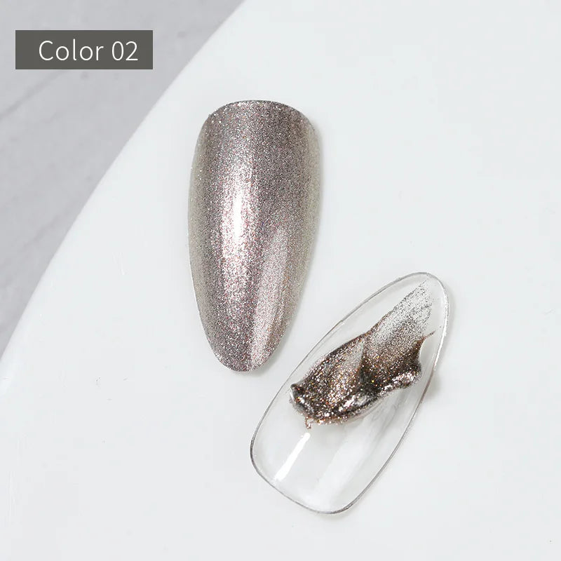 Vendeeni 6 Colors Cream Metal Gel Nail Polish Shiny Platinum UV Soak Off Gel Lacquer Painting Edge Line Gel Varnish For Nail Art