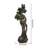Estatua de diosa, escultura de resina, figura retro de bruja, figura espiritual de diosa, estatua artística artesanal para decoración del hogar.