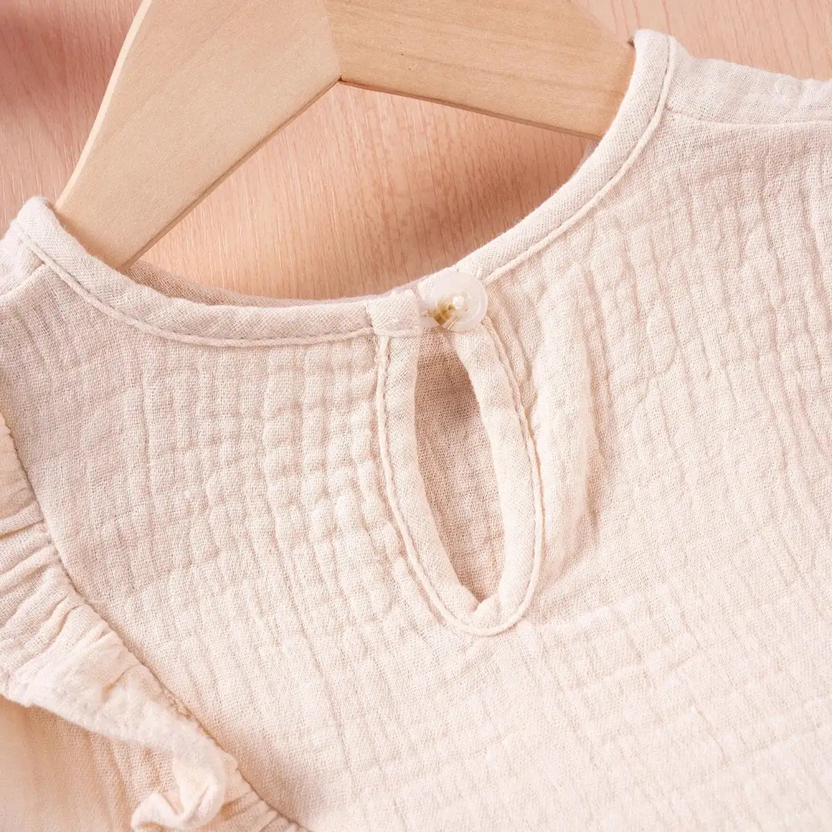 Summer Kids Cotton Casual 2pcs Toddler Girls Solid Color Sleeveless Top + Ruffle Pants Set Comfortable Fashion Hot Sale - Lootquake