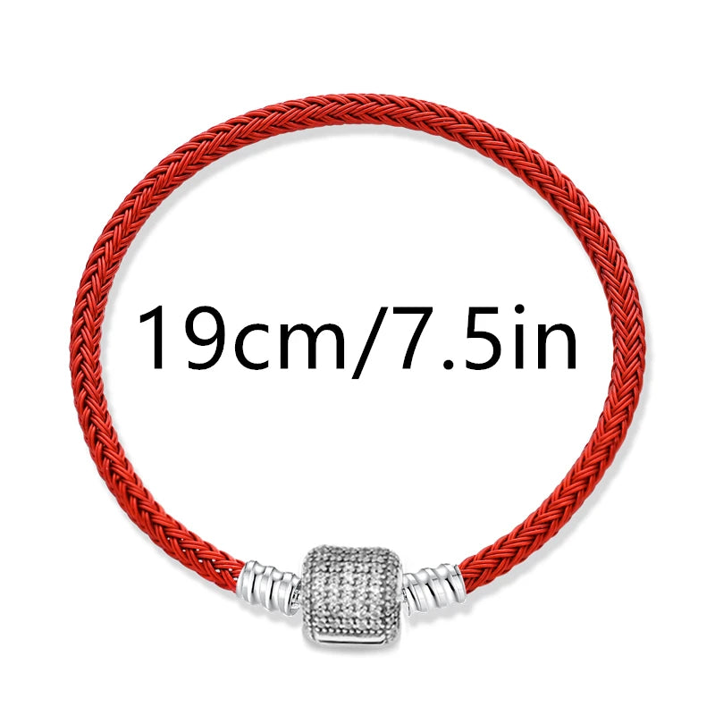 Colgante de plata 925 con forma de serpiente para San Valentín, ideal para pulseras originales de plata de ley 925 para mujer, regalo de joyería DIY.