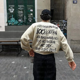 Men Sweater Winter Letters Graphic Pullover Harajuku Casual Loose Cotton Streetwear Sweater Women Hip Hop Knitted Sweater Unisex - Lootquake