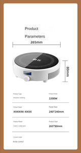 Cocina de inducción eléctrica, caldera, placa de cocción salteada impermeable, olla caliente inteligente, estufa, quemador de cocina, máquina de cocina
