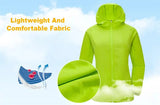 LNGXO Unisex Hiking Jacket Men Women Waterproof Quick Dry Camping Windbreaker Trekking Fishing Rain Coat Outdoor Anti UV Clothes - Lootquake