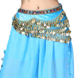 1PC New Style Belly Dance Belt Newest Multi-color Glass Silk Velvet Dancing Belt Scarf Crystal BellyDance Waist Chain Hip Scarf
