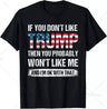 Trump 2024 I'Ll Be Back Elect Donald Trump 2024 Election Pure Cotton T-Shirt Vintage T Shirt Womens Tees Ropa Hombre Unisex - Lootquake