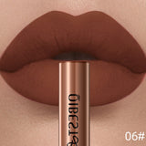 QIBEST Rouge à lèvres liquide mat Waterproof longue tenue Velours Gloss à lèvres Tube de teinte Pigment Nude mat Rouge à lèvres Maquillage des lèvres