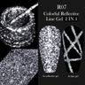 LILYCUTE 5ml Liner Gel Nail Polish UV LED Nail Art Paint Gel Gorgeous Glitter French Effect Semi Permanent Nail Painting UV Gel