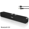 Bluetooth Soundbar Speaker 3W*2 Dual Bass 360° Stereo Wired & Wireless USB Powered HiFi Audio for PC TV