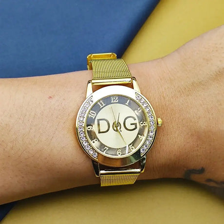 2025Hot Sale European Fashion Watch Women Luxury Brand DQG Quartz Watch Reloj Mujer Casual Stainless Steel Ladies Clock - Lootquake
