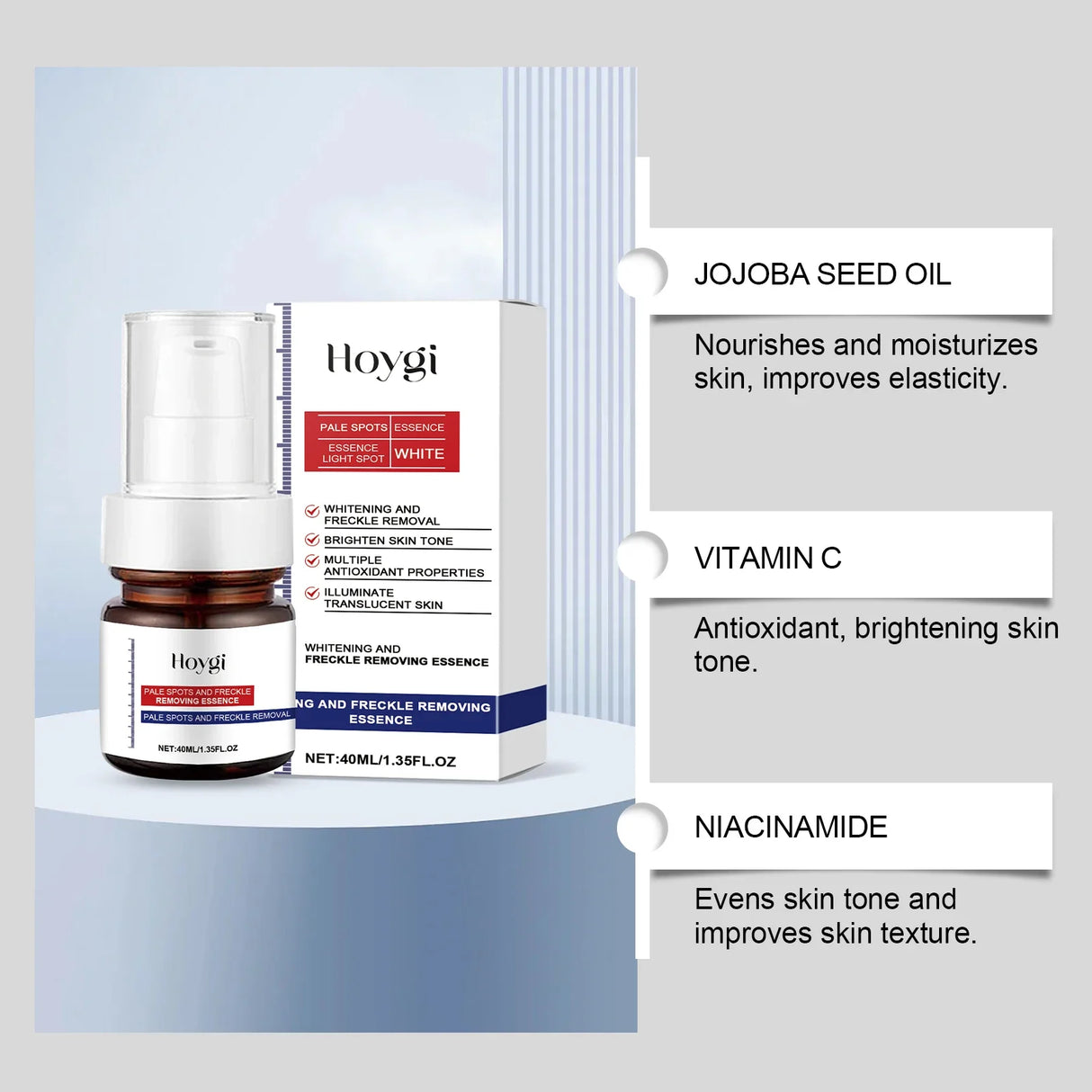 Crema antioxidante con nuez y vitamina C, iluminadora, tonificante, nocturna, correctora de manchas oscuras, hidratante, ligera, de rápida absorción.