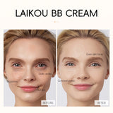 Natural Finish Foundation Cream 30ml Lightweight BB Cover Dark Circles Pores Oil Free Long Lasting Makeup Base