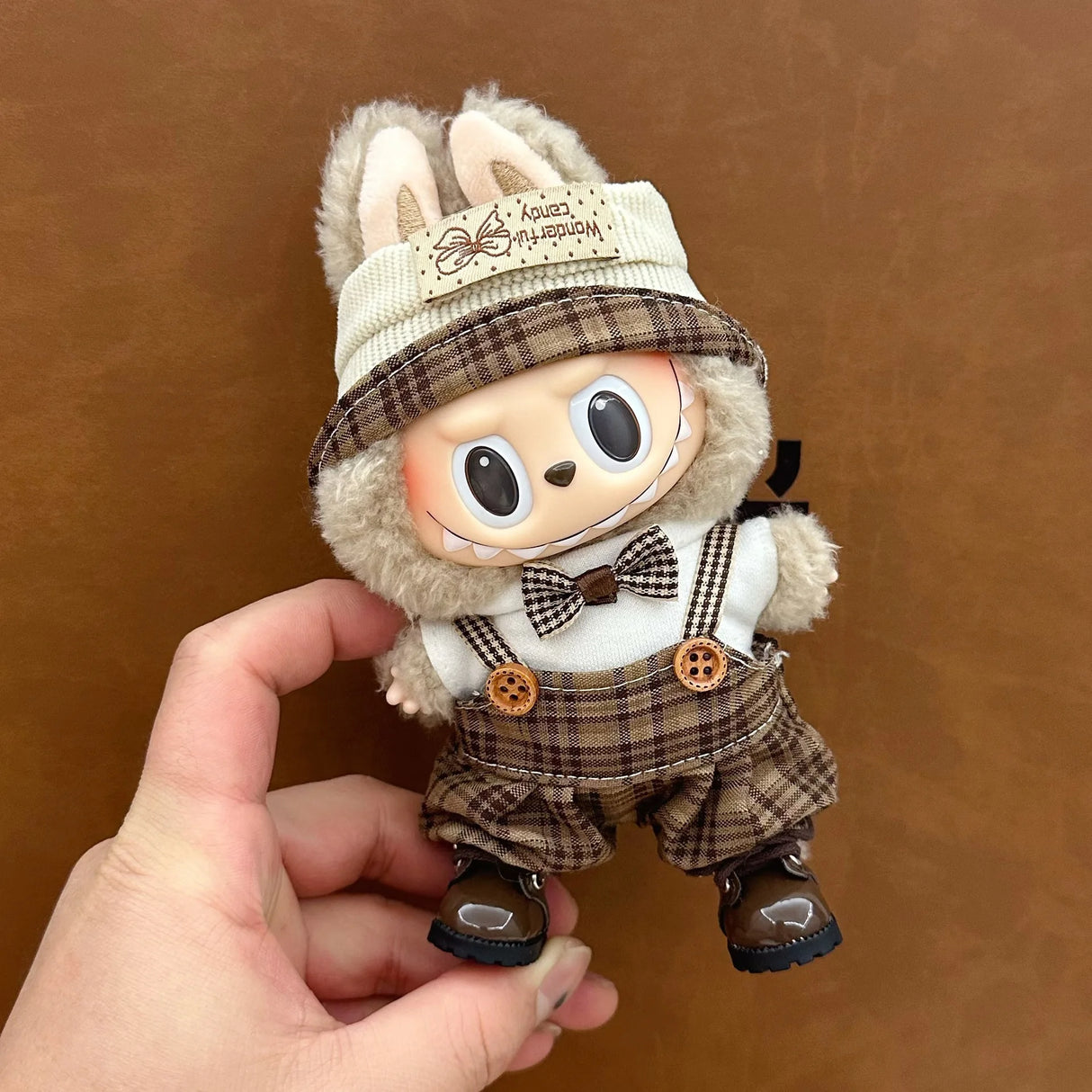 Ropa de bebé Labubu de 17 cm, conjunto de falda y caja ciega para muñecas Labubu, bonito juguete para vestir, regalo para festivales, regalo de cumpleaños, bonito regalo para fiestas.