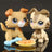 Mini 2pcs Lot Pet Shop Dogs and Cats Collectable With Accessories Best Gift For Kids Toy - Lootquake