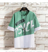Men Casual T Shirt Letter Printed T-Shirt Hip Hop Y2K Streetwear Fashion Sport Gym Summer Washed Tops Men Clothing Trends 반팔 남자 - Lootquake
