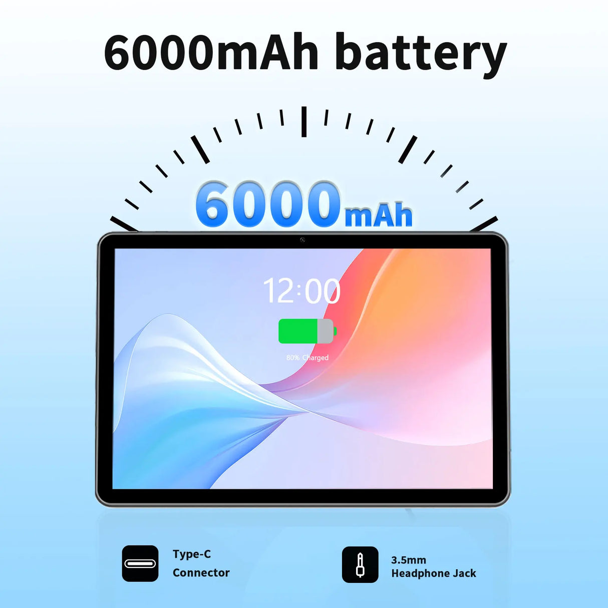 Tablette PRITOM 10 pouces Android 13, 8 (4 + 4) Go + 64 Go extensible 1 To, Wi-Fi 6, haut-parleurs et appareil photo double boîtier, BT 5.0, avec stylet mécanique C