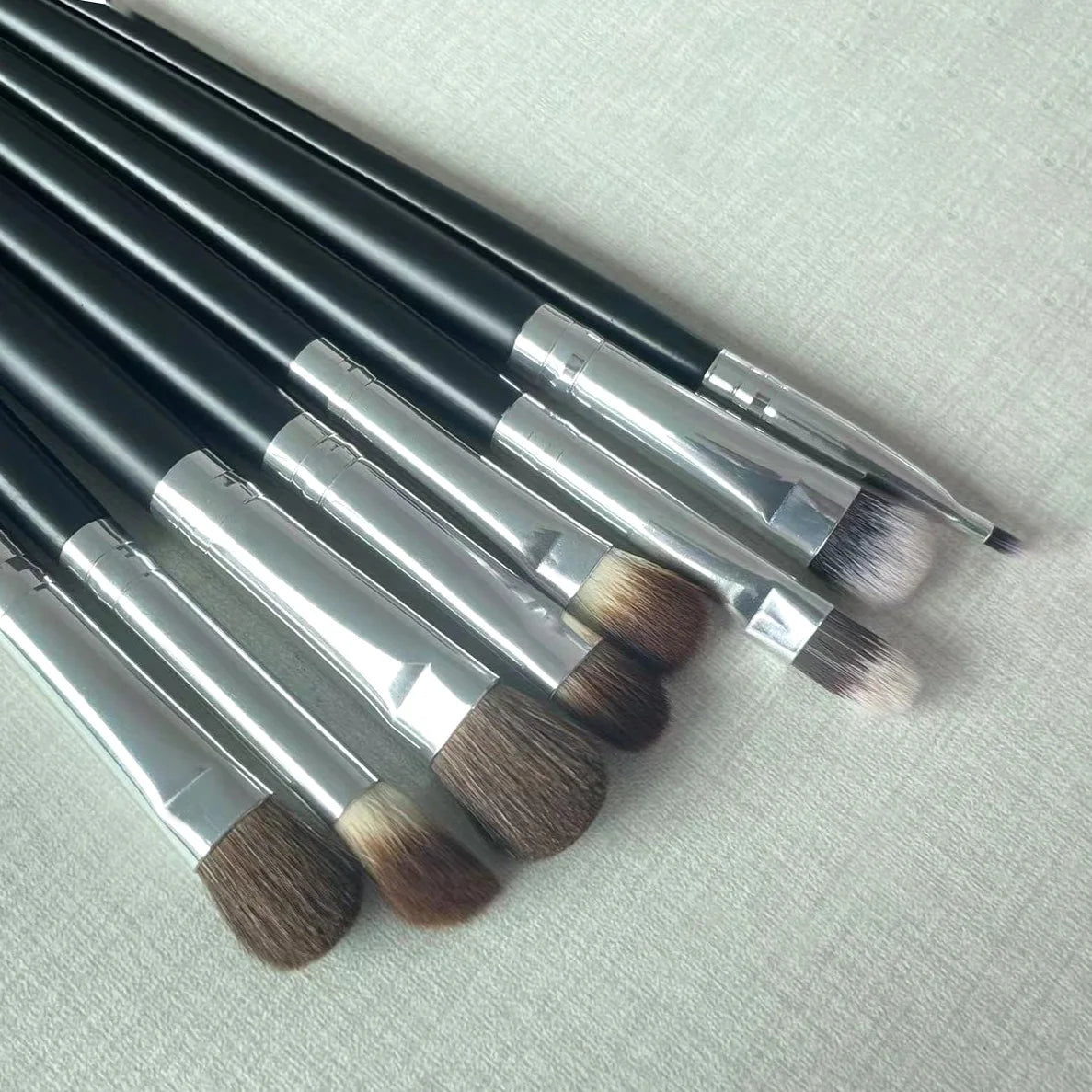 Juego de brochas profesionales para maquillaje de ojos, con cerdas naturales, para sombras de ojos, delineadores, crema para cejas, difuminado, contorno, sombreado y difuminado.