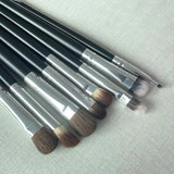 Juego de brochas profesionales para maquillaje de ojos, con cerdas naturales, para sombras de ojos, delineadores, crema para cejas, difuminado, contorno, sombreado y difuminado.