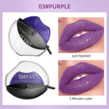 Lip-shaped lipstick seal Sip into makeup lazy blush lipstick Matte makeup effect Moisturizing lip gloss Waterproof non-stick cup