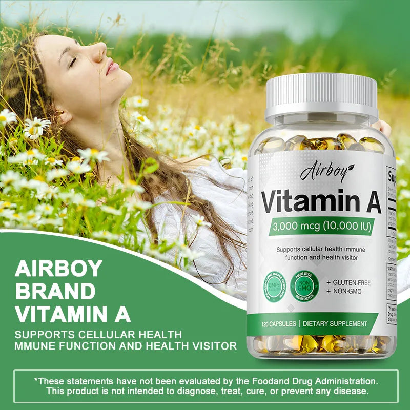 Vitamina A: favorece la salud de la piel y los ojos, la actividad antioxidante, el sistema inmunitario y la función reproductiva.