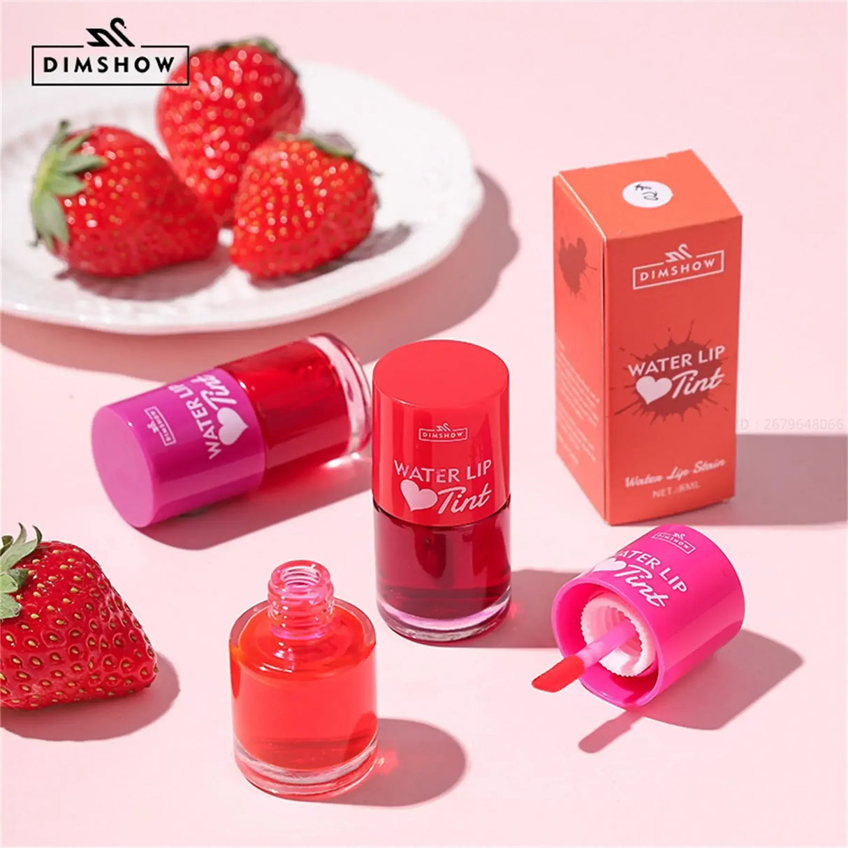 Liquid Lipstick Facial Rouge Big Eye Eyeliner 2-IN-1 Multipurpose Makeup Long-lasting Moisturizing Matte Non-stick Lip Gloss