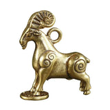 Statue Ornament Solid Brass Miniature Figurines Handmade Craft Living Room Office Home Decor Accessory Buddha Statue Pendant