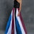 2024 Spring Summer New One Shoulder Dresses Women Splicing Print Off Shoulder Loose Long Dress Fashion Ladies Commuting Vestidos - Lootquake