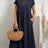 Women Elegant Solid Maxi Dress Summer Short Sleeve O Neck Vintage Harajuku Cotton Linen Loose Sundress Y2K Pockets Long Dress - Lootquake