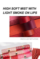 Nude Matte Lipsticks 4 Colors Waterproof Long Lasting Lip Stick Not Fading Sexy Nude Red Pink Velvet Lipsticks Makeup Cosmetic