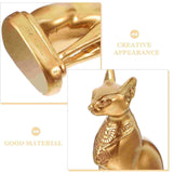 Egyptian Cat God Gold Decor Bastet Statue Commemorate Shaped Ornament Tabletop Resin Craft Desktop Adornment Sand Goddess