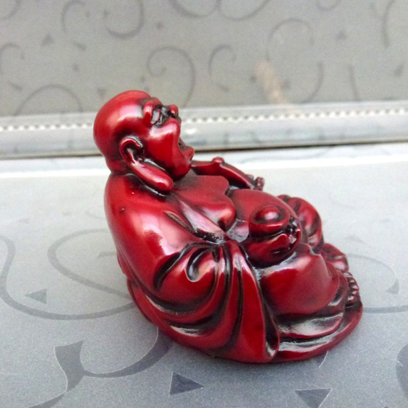 Resin Smile Buddha Decoration Feng Shui Buddha Sculpture Decoration Technology of Maitreya Buddha Desktop Decoration Sculpture