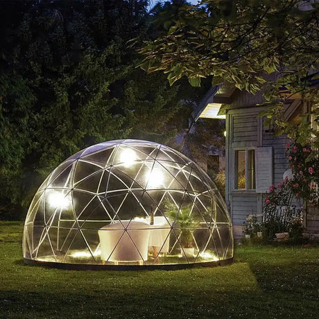 3.6M TPU Transparent Clear Bubble Dome Tent / Outdoor Event Party Camping Cafe Dining Plastic PVC Garden Igloo Dome Tent Luxury - Lootquake