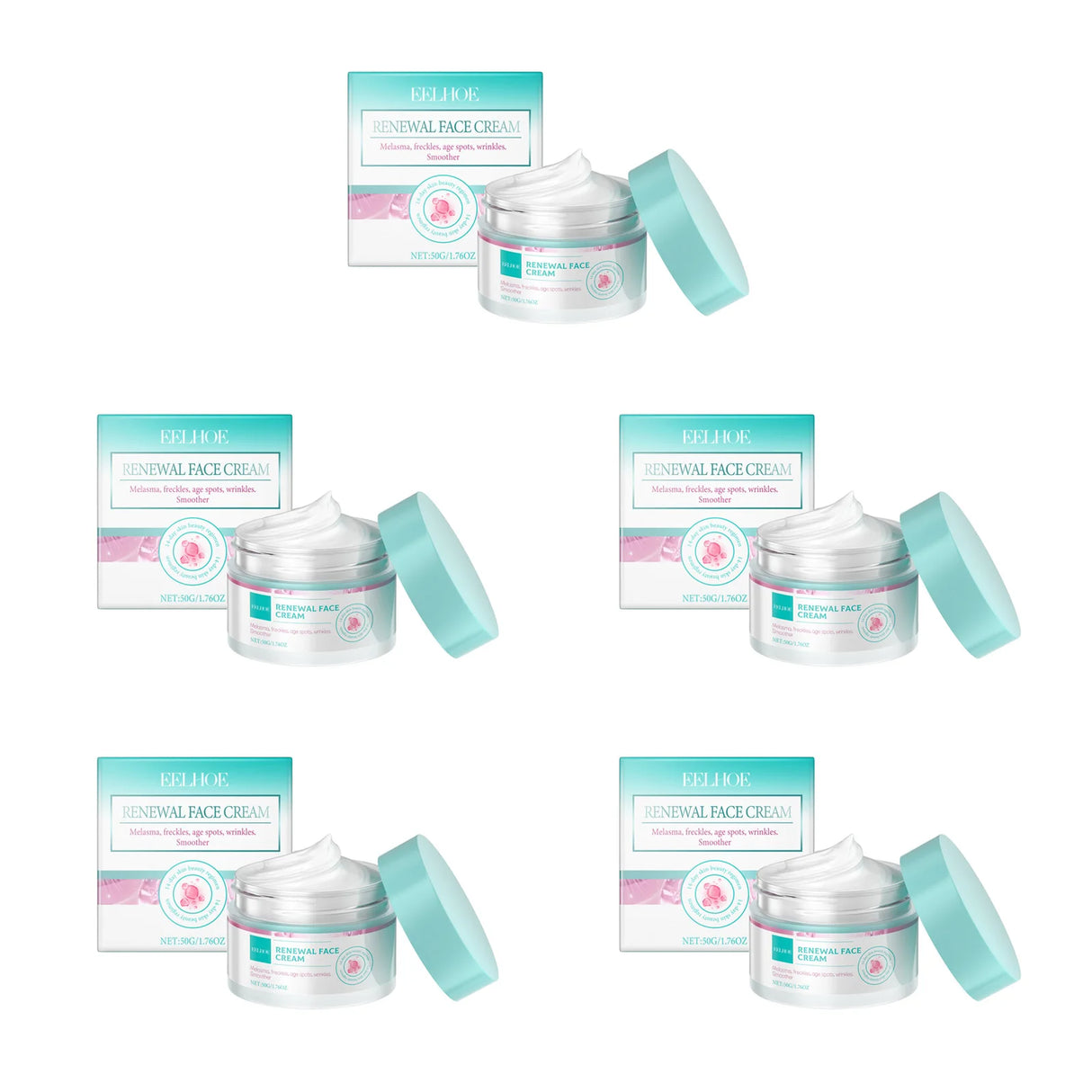 Crema facial reafirmante con colágeno, renovación, nutrición profunda, reducción de manchas oscuras, pecas, aclaramiento, piel suave, lifting, crema reafirmante.