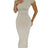BWQ 2024 Women Solid Color Slim Short Sleeve Casual Pullover Sumer Long Dress Skinny Sexy Daily Dress - Lootquake