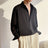 White Long Sleeved Shirt Men Oversized Fashion Social Mens Dress Shirt Korean Loose Ice Silk Shirt Mens Office Formal Shirts - Lootquake