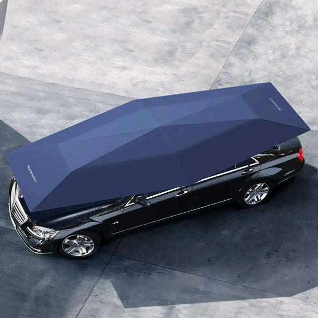 Car Umbrella Semi-Automatic Awning Tent Auto Smart Insulated Cover Outdoor Waterproof Folded Portable Canopy Cover Sun Shade - Lootquake