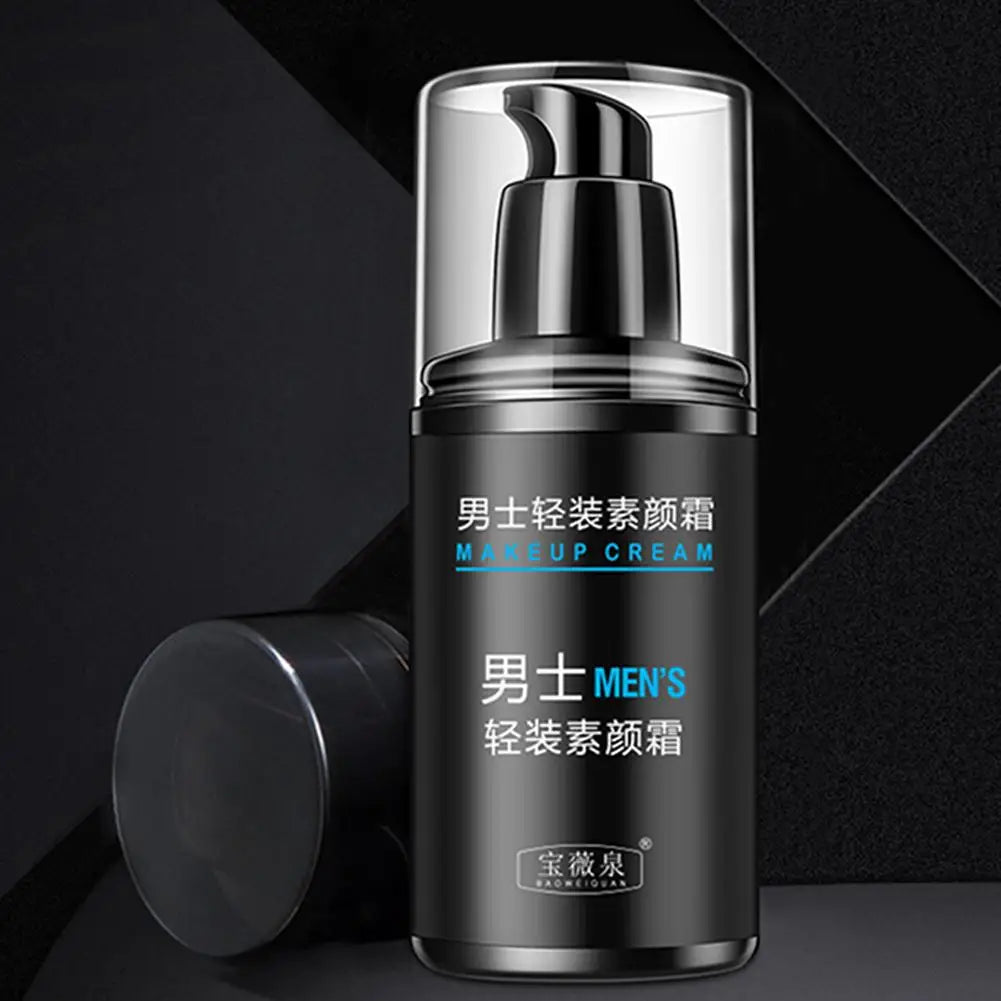Men's BB Cream Full Coverage Facial Concealer Long Lasting Makeup Foundation Waterproof BB Liquid Foundation Cosmetics for Men