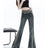 American High Street Spicy Girls Low Waist Jeans Women Autumn Vintage Y2k Design Sense Slim Fit Straight Tube Micro Flare Pants - Lootquake
