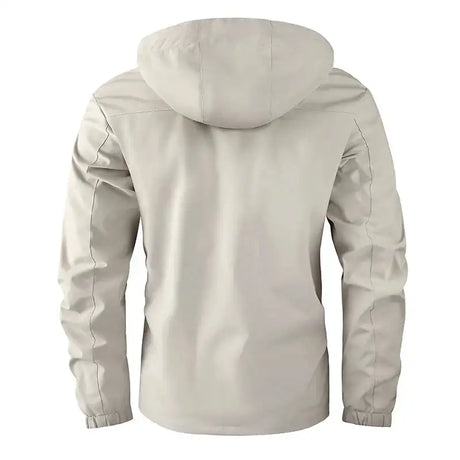 Fashion Men Casual Windbreaker Jacket Hooded Jacket Man Waterproof Outdoor Soft Shell Winter Coat Clothing Warm Fleece Thick - Lootquake