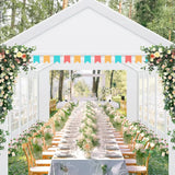 10 x 30 Canopy Tent Heavy Duty, 10x30 Party Tent with Removable Sidewalls & 4 Built-in Sandbags, Wedding Tent UV 50+，Waterproof - Lootquake
