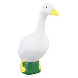 Resin Goose Figurine Lifelike Exquisite Craft Goose Statue Sculpture Ornament for Home Garden Porches Decoration