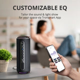Enceinte Bluetooth Tronsmart T7 Lite, basses améliorées, portable, autonomie 24 h, contrôle par application, étanchéité IPX7, idéale pour le camping