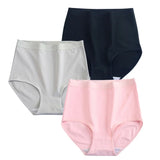 3Pcs/Set Cotton Panties Women Seamless Underwear High Rise Panties Comfort Solid Color Female Underpants Sexy Lingerie M-XXXL