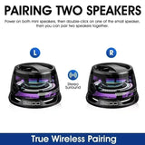 Bluetooth 5.3 Speaker Outdoor Magnetic RGB Lighting Bluetooth Speaker with RGB Color Light Multifunctional Magnetic Phone Holder