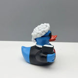 Estatua de pato de resina artesanal, adorno de dibujos animados, escultura creativa de animales, lindas miniaturas impermeables, figurita de gabinete