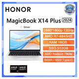 Honor X14 Plus laptop R7-8845HS Radeon 780M 16G+512GB SSD 60Hz IPS Full Eye Screen 14-inch Notebook Win11 - Lootquake