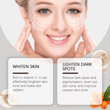 Crema facial con vitamina C, iluminadora, aclarante, mejora la opacidad, antiarrugas, reafirmante, hidratante, con nicotinamida para el cuidado de la piel.