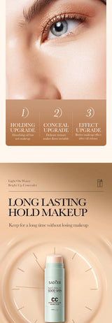 SADOER Conceler Krem BBCC Cream Moisturzing Mushroom Cushion Base de maquillaje líquida Natural a prueba de agua Base de maquillaje Twarzy