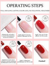 1-30pcs PSK Nude Pink Color Nail Art Ice Transparent Bare Color Nail Enamel 2025 New Net Red Popular White Gel Nail Polish