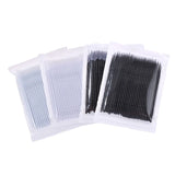 Lot de 100 micro-brosses professionnelles jetables pour extensions de cils, pour maquillage, mascara, pinceaux de maquillage